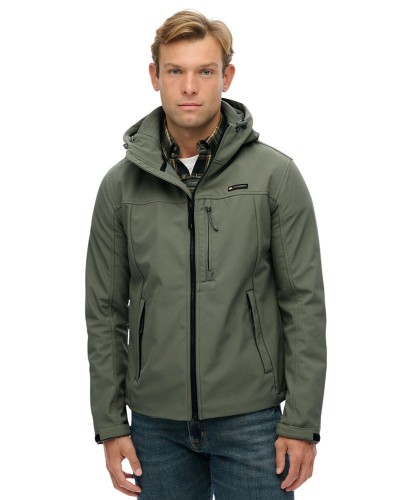 SUPERDRY D1 SDSW HOODED SOFT SHELL TREKKER JKT ΜΠΟΥΦΑΝ ΑΝΔΡΙΚΟ - SD0APM5012103A000000