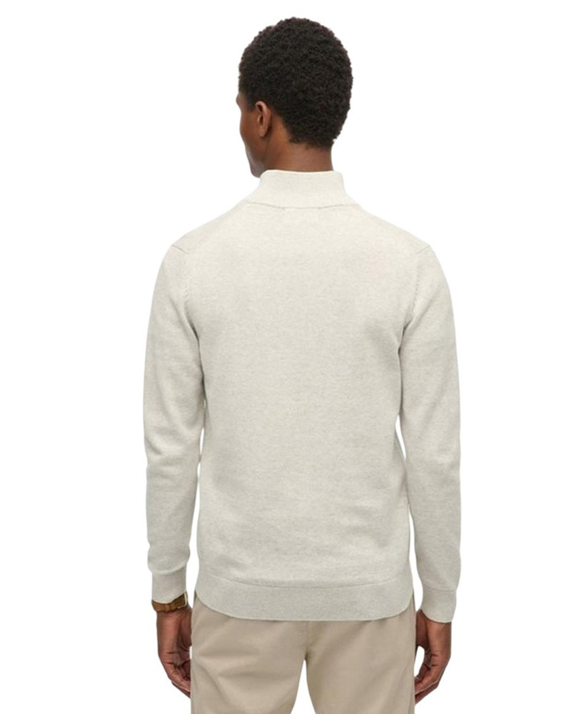 SUPERDRY & CO D1 STUD ESSENTIALS COTTON HALF ZIP ΠΛΕΚΤΟ ΑΝΔΡΙΚΟ - SD0APM6110690A000000