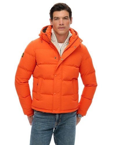 SUPERDRY & CO D5 OVIN EVEREST SHORT HOODED PUFFER ΜΠΟΥΦΑΝ ΑΝΔΡΙΚΟ - SD0APM5011743A000000