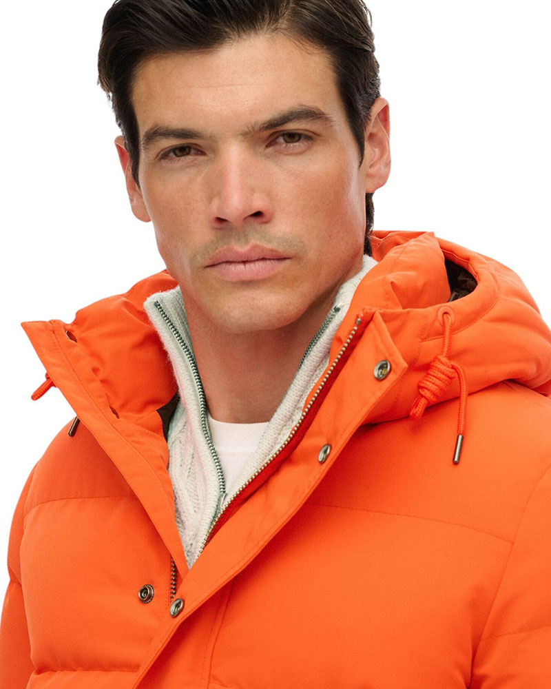 SUPERDRY & CO D5 OVIN EVEREST SHORT HOODED PUFFER ΜΠΟΥΦΑΝ ΑΝΔΡΙΚΟ - SD0APM5011743A000000