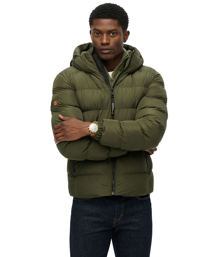 SUPERDRY & CO D1 SDSW HOODED SPORTS PUFFER JACKET ΜΠΟΥΦΑΝ ΑΝΔΡΙΚΟ - SD0APM5011905A000000