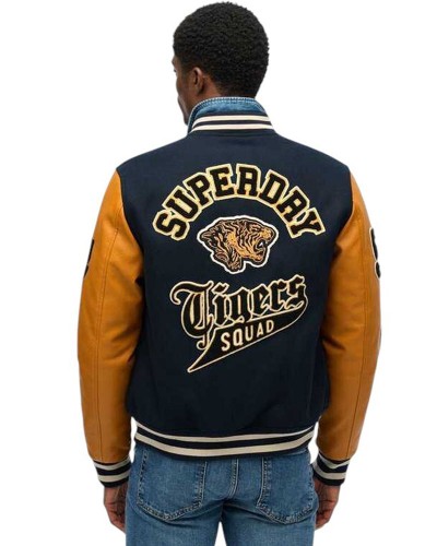 SUPERDRY & CO D1 OVIN VINTAGE PATCHED VARSITY JKT ΜΠΟΥΦΑΝ ΑΝΔΡΙΚΟ - SD0APM5012183A000000 SUPERDRY & CO D1 OVIN VINTAGE PATCHED VARSITY JKT ΜΠΟΥΦΑΝ ΑΝΔΡΙΚΟ - SD0APM5012183A000000