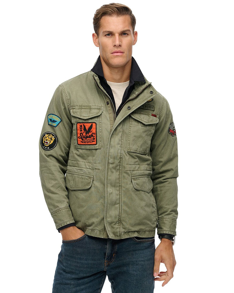 SUPERDRY & CO D1 OVIN PATCHED M65 JACKET ΜΠΟΥΦΑΝ ΑΝΔΡΙΚΟ - SD0APM5012268A000000 SUPERDRY & CO D1 OVIN PATCHED M65 JACKET ΜΠΟΥΦΑΝ ΑΝΔΡΙΚΟ - SD0APM5012268A000000