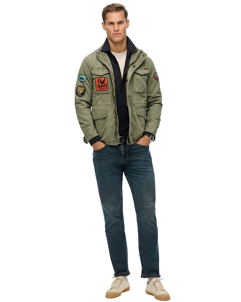 SUPERDRY & CO D1 OVIN PATCHED M65 JACKET ΜΠΟΥΦΑΝ ΑΝΔΡΙΚΟ - SD0APM5012268A000000 SUPERDRY & CO D1 OVIN PATCHED M65 JACKET ΜΠΟΥΦΑΝ ΑΝΔΡΙΚΟ - SD0APM5012268A000000