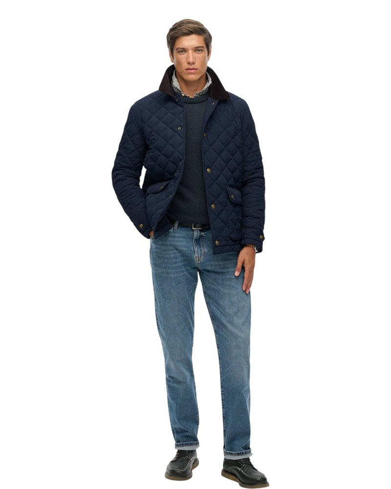 SUPERDRY & CO D3 STUD QUILTED ESTATE COACH JACKET ΜΠΟΥΦΑΝ ΑΝΔΡΙΚΟ - SD0APM5012270A000000