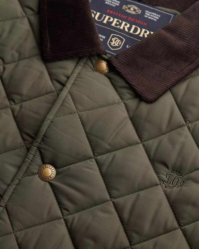 SUPERDRY & CO D3 STUD QUILTED ESTATE COACH JACKET ΜΠΟΥΦΑΝ ΑΝΔΡΙΚΟ - SD0APM5012270A000000