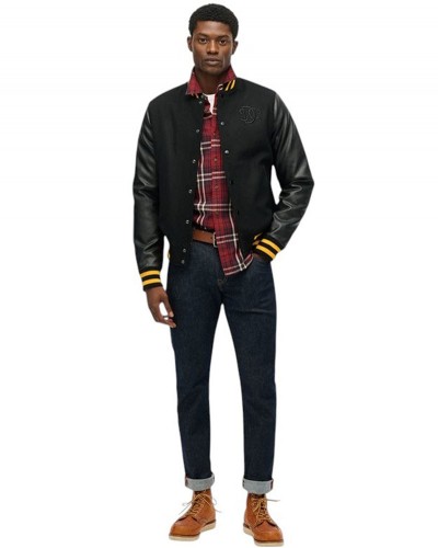 SUPERDRY D1 OVIN CLASSIC VARSITY BOMBER ΜΠΟΥΦΑΝ ΑΝΔΡΙΚΟ - SD0APM5012283A000000