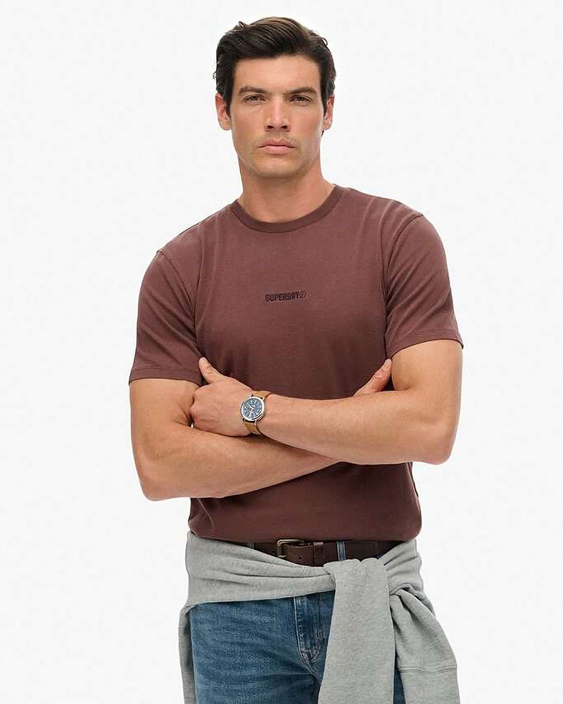 SUPERDRY & CO D1 SDSW MICRO LOGO T SHIRT ΜΠΛΟΥΖΑ ΑΝΔΡΙΚΟ - SD0APM1012131A000000