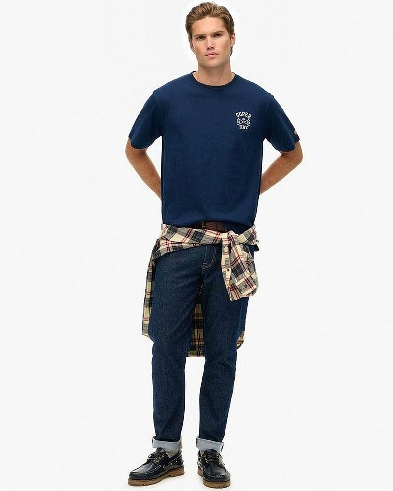 SUPERDRY & CO D1 OVIN ATHLETIC CLUB TSHIRT ΜΠΛΟΥΖΑ ΑΝΔΡΙΚΟ - SD0APM1012283A000000