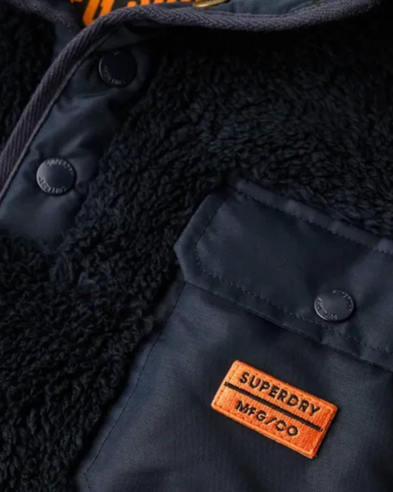 SUPERDRY & CO D1 OVIN HIGH PILE FLEECE HENLEY ΦΟΥΤΕΡ ΑΝΔΡΙΚΟ - SD0APM2014258A000000