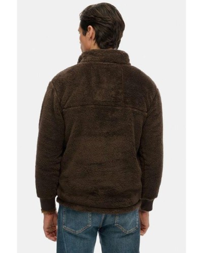 SUPERDRY & CO D1 OVIN HIGH PILE FLEECE HENLEY ΦΟΥΤΕΡ ΑΝΔΡΙΚΟ - SD0APM2014258A000000