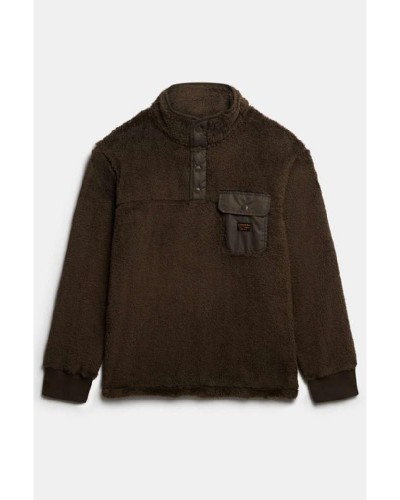 SUPERDRY & CO D1 OVIN HIGH PILE FLEECE HENLEY ΦΟΥΤΕΡ ΑΝΔΡΙΚΟ - SD0APM2014258A000000