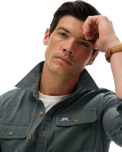 SUPERDRY & CO D4 OVIN TRAILSMAN FLANNEL SHIRT ΠΟΥΚΑΜΙΣΟ ΑΝΔΡΙΚΟ - SD0APM4010723A000000