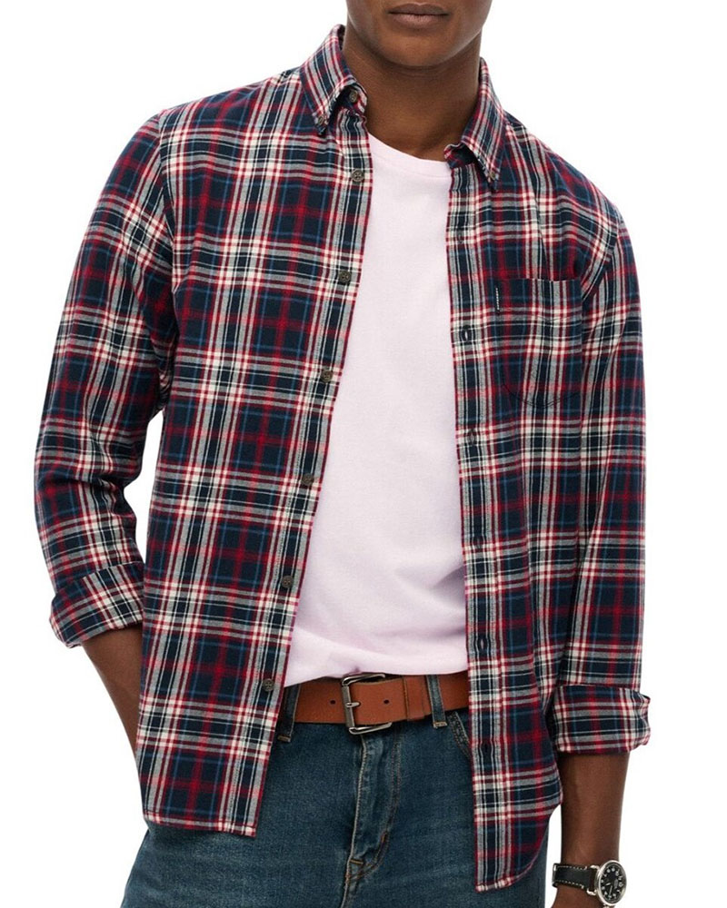 SUPERDRY & CO D1 OVIN VINTAGE CHECK SHIRT ΠΟΥΚΑΜΙΣΟ ΑΝΔΡΙΚΟ - SD0APM4011039A000000