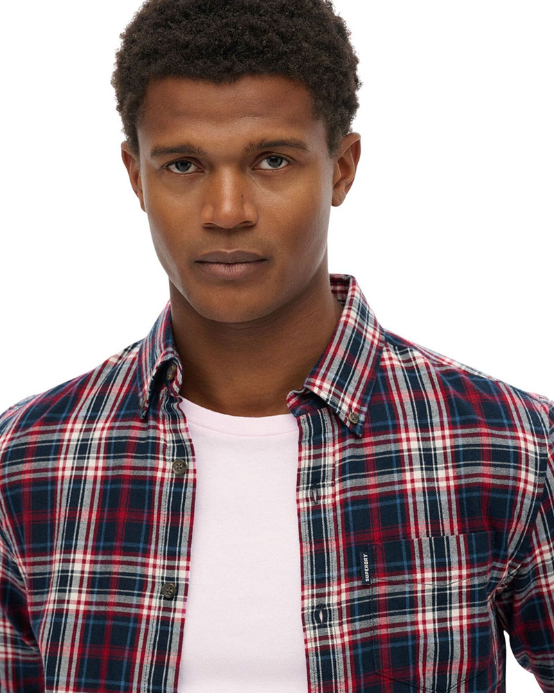 SUPERDRY & CO D1 OVIN VINTAGE CHECK SHIRT ΠΟΥΚΑΜΙΣΟ ΑΝΔΡΙΚΟ - SD0APM4011039A000000