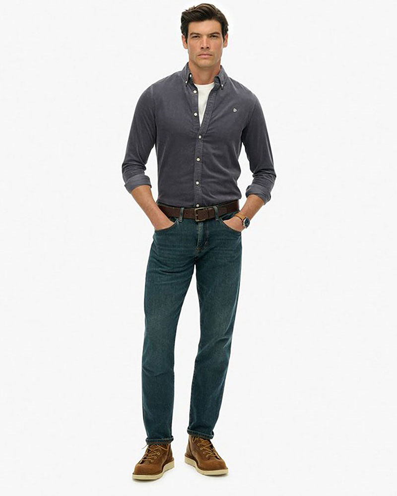 SUPERDRY & CO D0 STUD CLASSIC NEEDLE CORD SHIRT ΠΟΥΚΑΜΙΣΟ ΑΝΔΡΙΚΟ - SD0APM4011044A000000