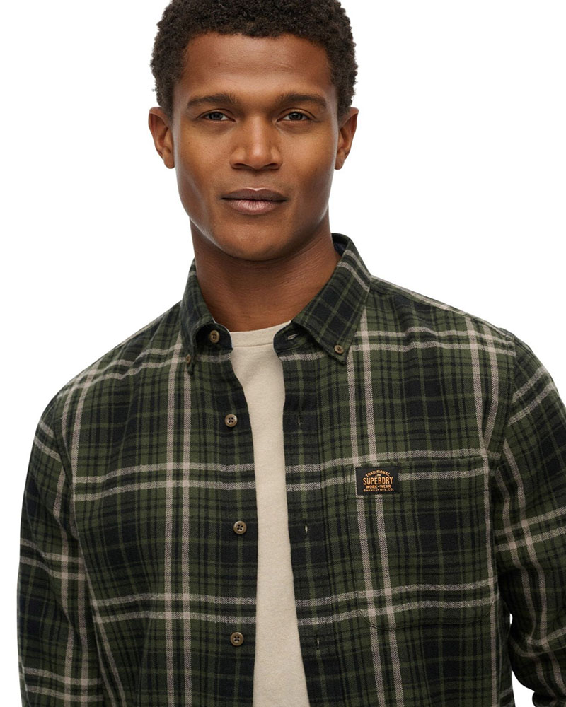 SUPERDRY & CO D1 OVIN L/S COTTON LUMBERJACK SHIRT ΠΟΥΚΑΜΙΣΟ ΑΝΔΡΙΚΟ - SD0APM4011047A000000