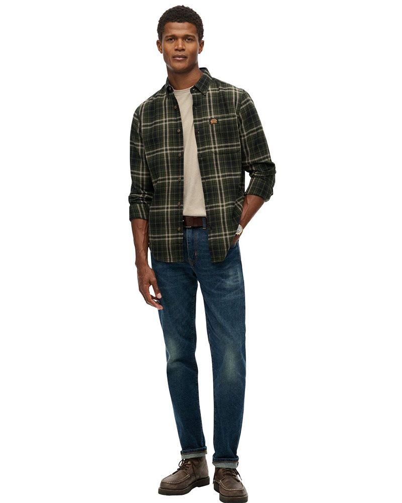 SUPERDRY & CO D1 OVIN L/S COTTON LUMBERJACK SHIRT ΠΟΥΚΑΜΙΣΟ ΑΝΔΡΙΚΟ - SD0APM4011047A000000