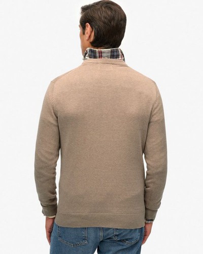 SUPERDRY & CO D1 STUD ESSENTIALS COTTON JUMPER ΠΛΕΚΤΟ ΑΝΔΡΙΚΟ - SD0APM6110691A000000