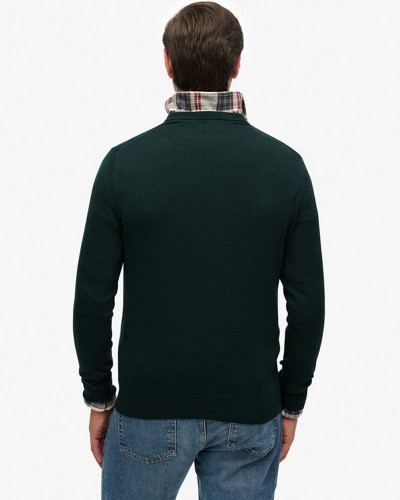 SUPERDRY & CO D1 STUD ESSENTIALS COTTON JUMPER ΠΛΕΚΤΟ ΑΝΔΡΙΚΟ - SD0APM6110691A000000