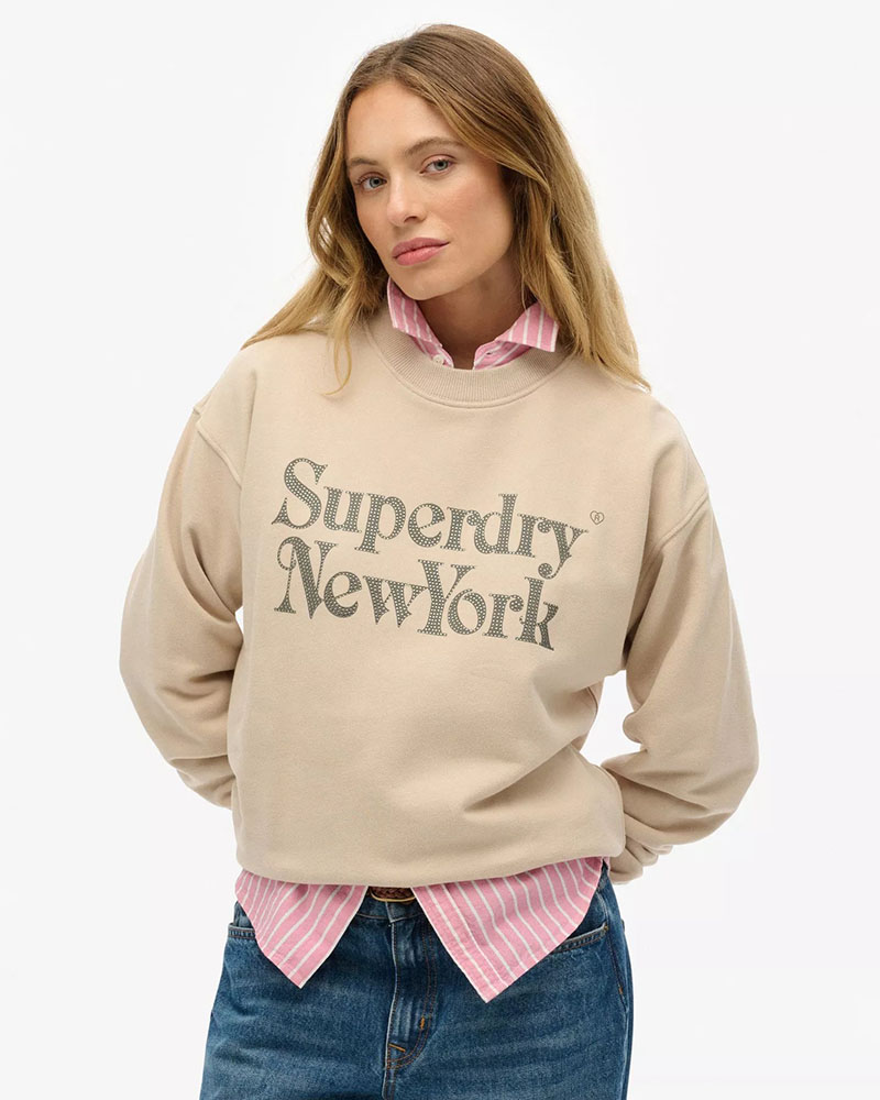 SUPERDRY D2 OVIN BRAND MARK LOOSE CREW ΦΟΥΤΕΡ ΓΥΝΑΙΚΕΙΟ - SD0APW2012395A000000 SUPERDRY D2 OVIN BRAND MARK LOOSE CREW ΦΟΥΤΕΡ ΓΥΝΑΙΚΕΙΟ - SD0APW2012395A000000