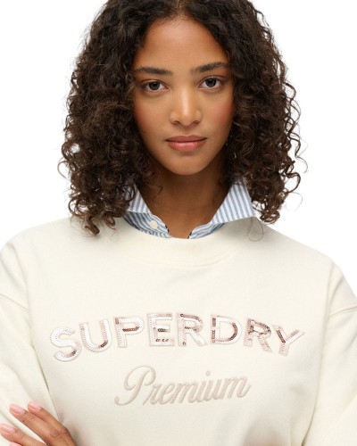 SUPERDRY & CO D2 OVIN PREMIUM DESIGN LOOSE CREW ΦΟΥΤΕΡ ΓΥΝΑΙΚΕΙΟ - SD0APW2012455A000000