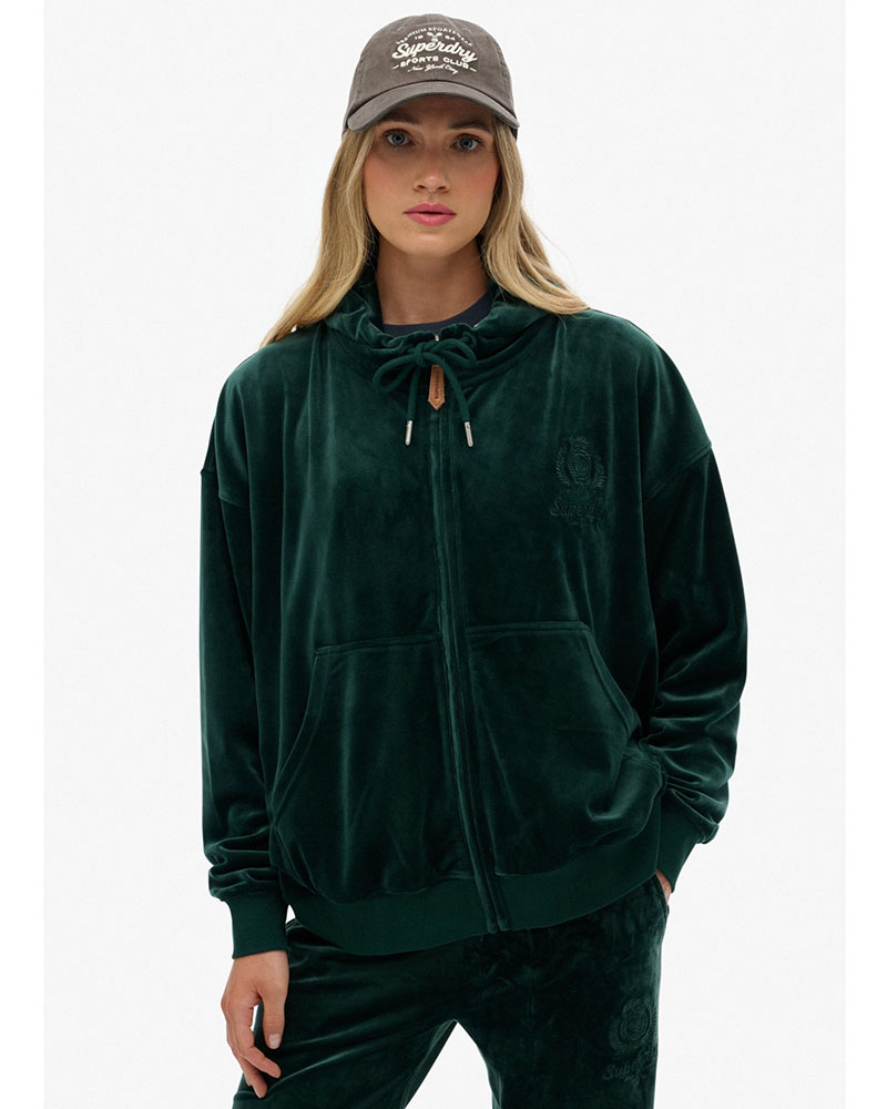 SUPERDRY D1 SDSW COUNTRY CLUB VELOUR ZIPHOOD ΦΟΥΤΕΡ ΓΥΝΑΙΚΕΙΟ - SD0APW2012544A000000 SUPERDRY D1 SDSW COUNTRY CLUB VELOUR ZIPHOOD ΦΟΥΤΕΡ ΓΥΝΑΙΚΕΙΟ - SD0APW2012544A000000
