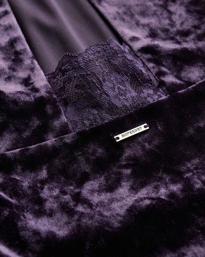 SUPERDRY & CO D3 STUD LACE BACK VELVET MIDI DRESS ΦΟΡΕΜΑ ΓΥΝΑΙΚΕΙΟ - SD0APW8011985A000000