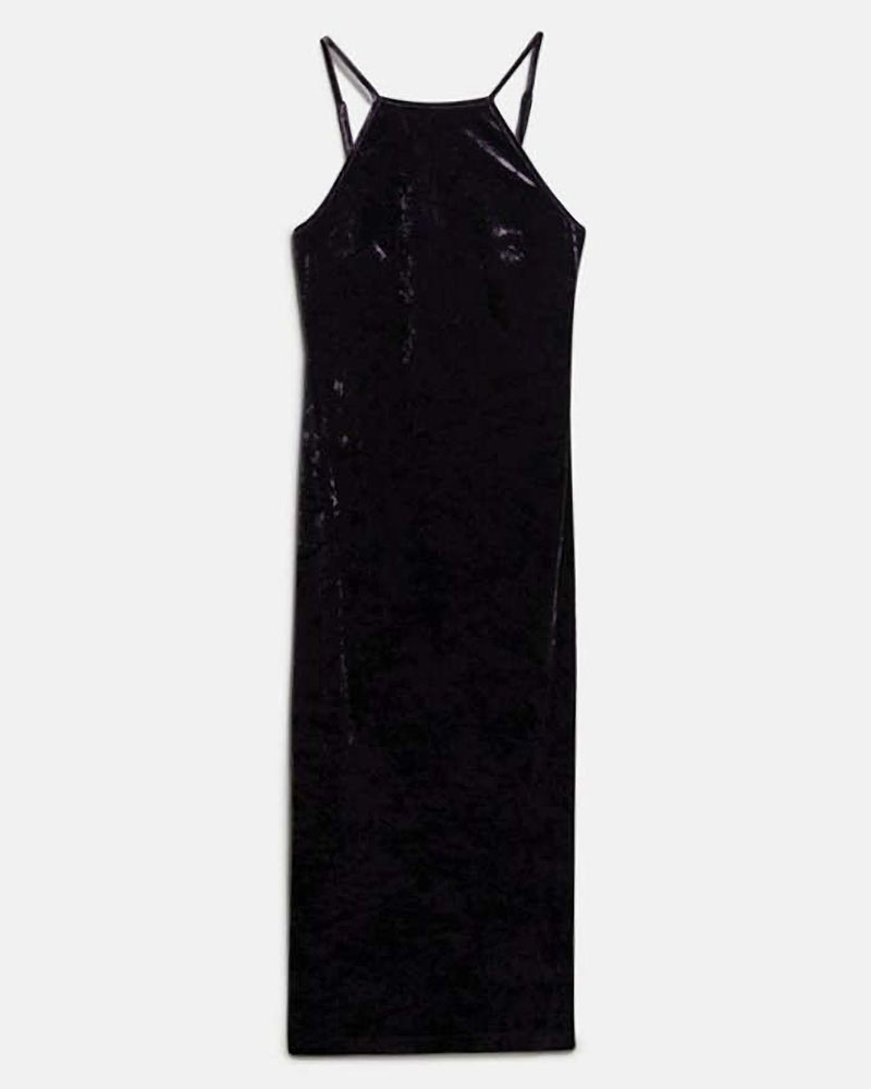 SUPERDRY & CO D3 STUD LACE BACK VELVET MIDI DRESS ΦΟΡΕΜΑ ΓΥΝΑΙΚΕΙΟ - SD0APW8011985A000000