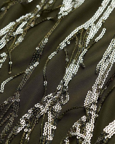 SUPERDRY & CO D3 STUD FRINGE SEQUIN MINI DRESS ΦΟΡΕΜΑ ΓΥΝΑΙΚΕΙΟ - SD0APW8011989A000000