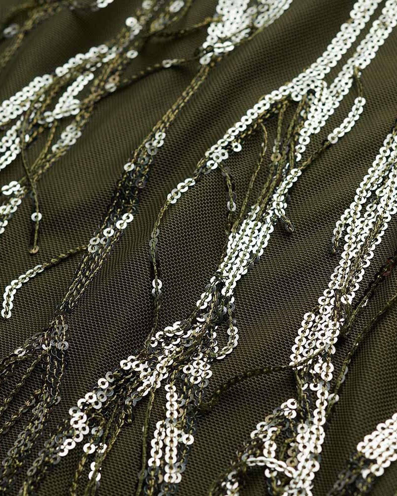 SUPERDRY & CO D3 STUD FRINGE SEQUIN MINI DRESS ΦΟΡΕΜΑ ΓΥΝΑΙΚΕΙΟ - SD0APW8011989A000000