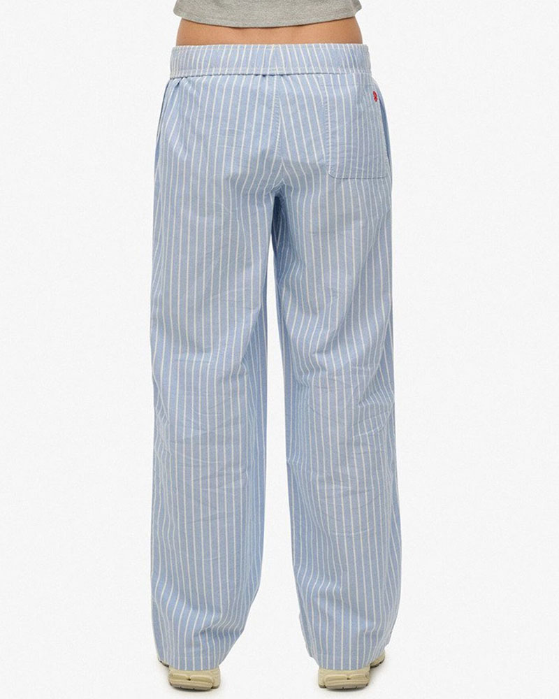 SUPERDRY & CO D2 OVIN COTTON STRIPE ELASTIC TROUSER ΠΑΝΤΕΛΟΝΙ ΓΥΝΑΙΚΕΙΟ - SD0APW7011273A000000