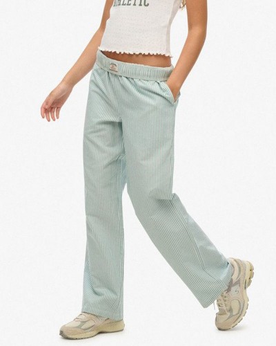 SUPERDRY & CO D2 OVIN COTTON STRIPE ELASTIC TROUSER ΠΑΝΤΕΛΟΝΙ ΓΥΝΑΙΚΕΙΟ - SD0APW7011273A000000
