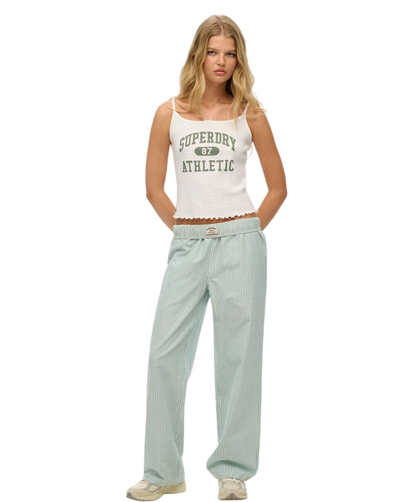 SUPERDRY & CO D2 OVIN COTTON STRIPE ELASTIC TROUSER ΠΑΝΤΕΛΟΝΙ ΓΥΝΑΙΚΕΙΟ - SD0APW7011273A000000