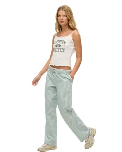 SUPERDRY & CO D2 OVIN COTTON STRIPE ELASTIC TROUSER ΠΑΝΤΕΛΟΝΙ ΓΥΝΑΙΚΕΙΟ - SD0APW7011273A000000