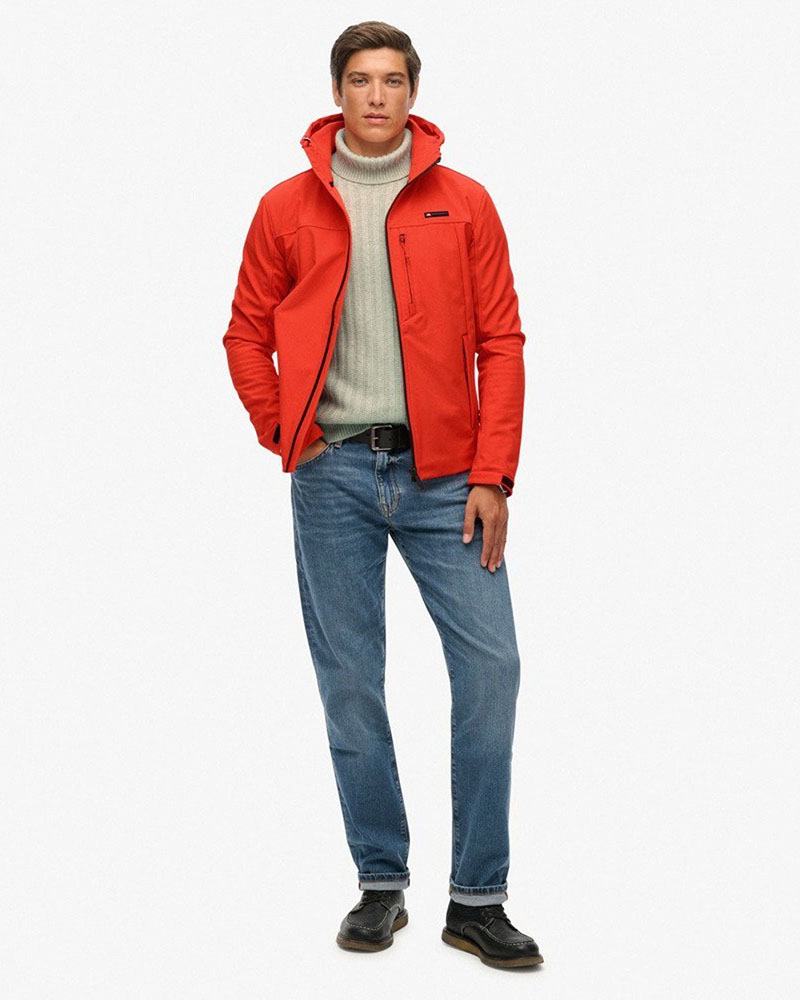 SUPERDRY & CO D1 SDSW HOODED SOFT SHELL TREKKER JKT ΜΠΟΥΦΑΝ ΑΝΔΡΙΚΟ - SD0APM5012103A000000