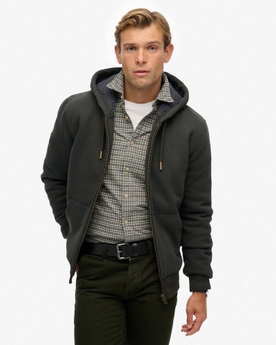 SUPERDRY & CO D1 BORG LINED ZIPHOOD ΦΟΥΤΕΡ ΑΝΔΡΙΚΟ - SD0APM2014502A000000