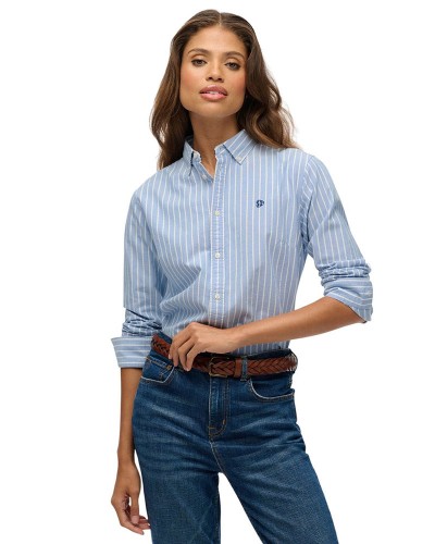 SUPERDRY & CO D2 SLIM OXFORD BD L/S SHIRT ΠΟΥΚΑΜΙΣΟ ΓΥΝΑΙΚΕΙΟ - SD0APW4010565A000000