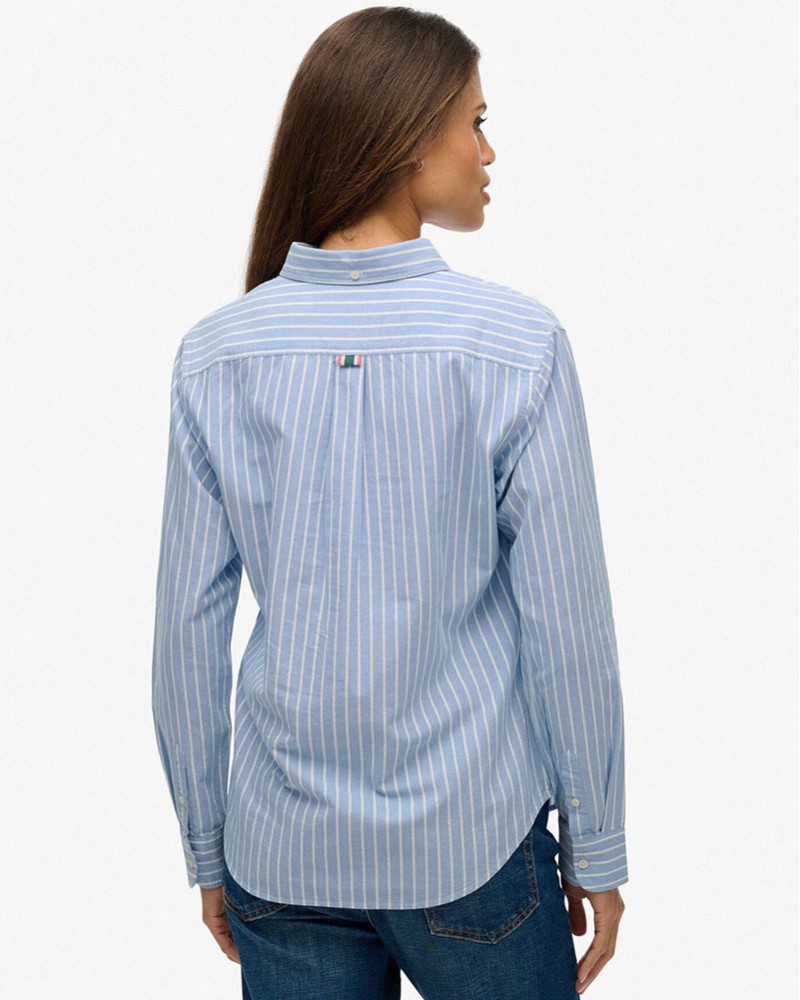 SUPERDRY & CO D2 SLIM OXFORD BD L/S SHIRT ΠΟΥΚΑΜΙΣΟ ΓΥΝΑΙΚΕΙΟ - SD0APW4010565A000000