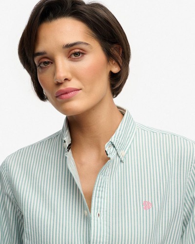 SUPERDRY & CO D2 SLIM OXFORD BD L/S SHIRT ΠΟΥΚΑΜΙΣΟ ΓΥΝΑΙΚΕΙΟ - SD0APW4010565A000000