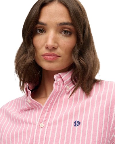 SUPERDRY & CO D2 SLIM OXFORD BD L/S SHIRT ΠΟΥΚΑΜΙΣΟ ΓΥΝΑΙΚΕΙΟ - SD0APW4010565A000000