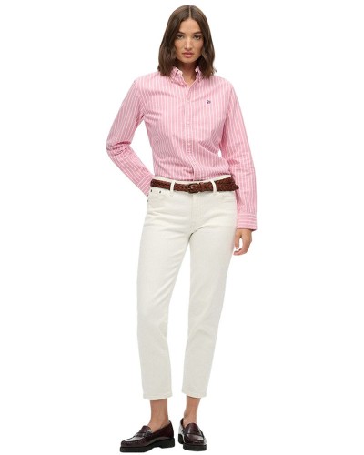SUPERDRY & CO D2 SLIM OXFORD BD L/S SHIRT ΠΟΥΚΑΜΙΣΟ ΓΥΝΑΙΚΕΙΟ - SD0APW4010565A000000