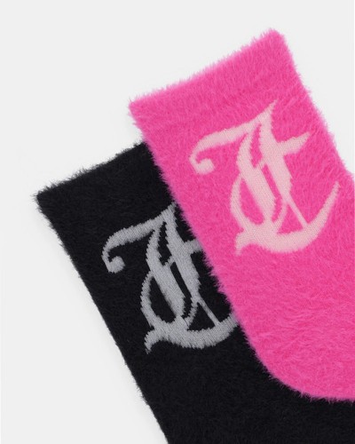 JUICY SEASONAL FLUFFY SOCKS 2 PACK - JCAXS225719-911 JUICY SEASONAL FLUFFY SOCKS 2 PACK - JCAXS225719-911
