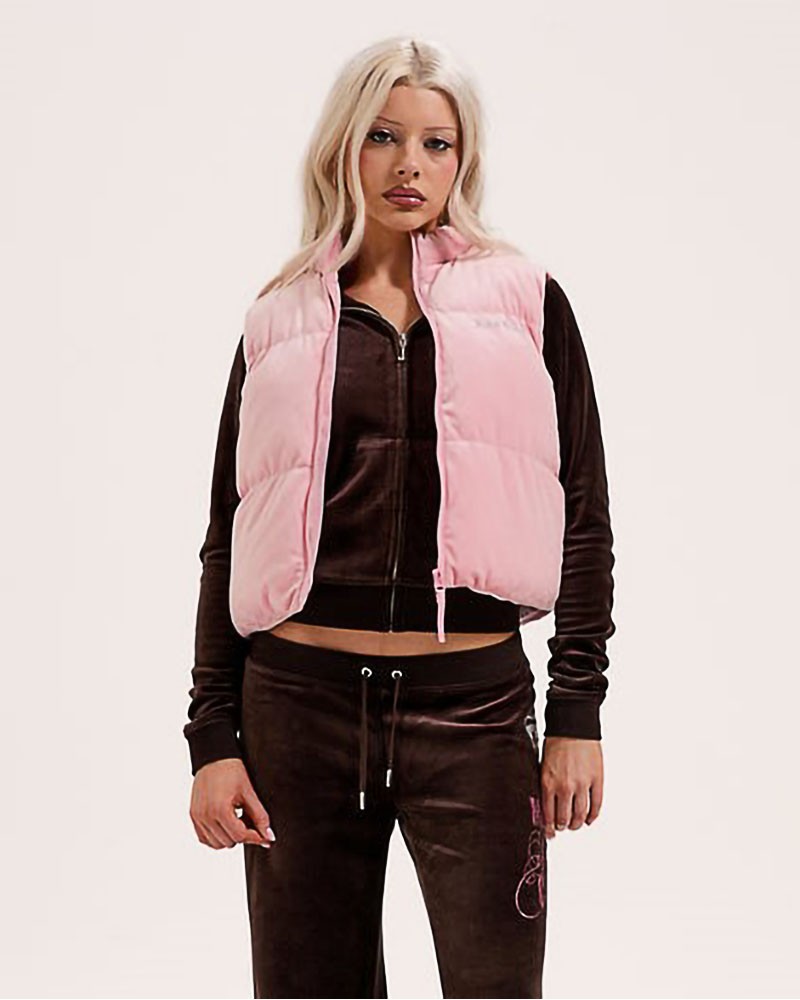 JUICY LIGHTENING VELOUR GILET - JCOGL225551-105