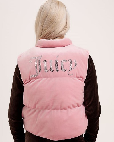 JUICY LIGHTENING VELOUR GILET - JCOGL225551-105