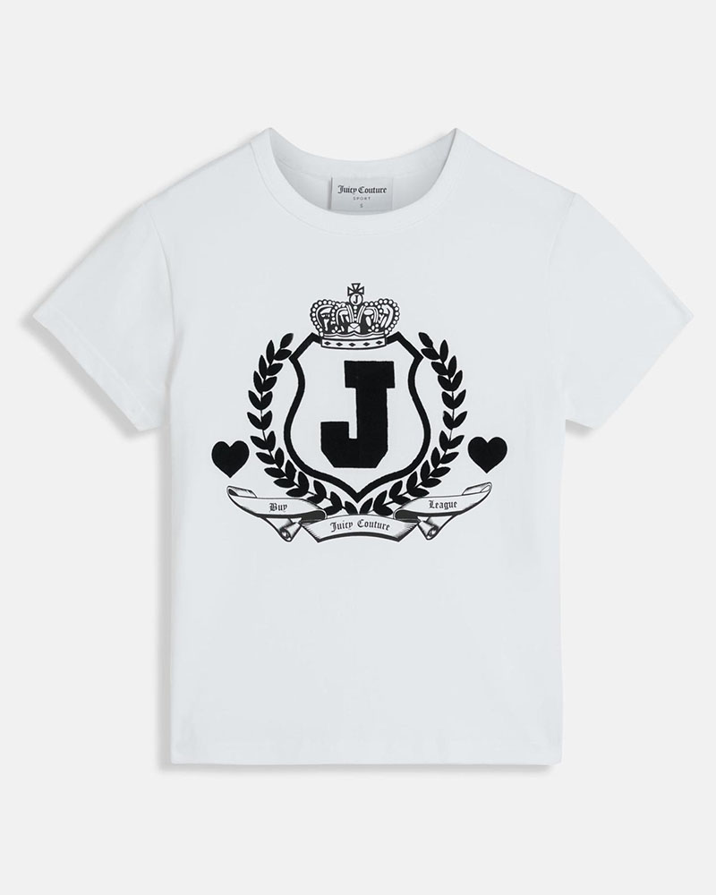 JUICY JUICY CREST RINGER TSHIRT - - JCSCT225407-117