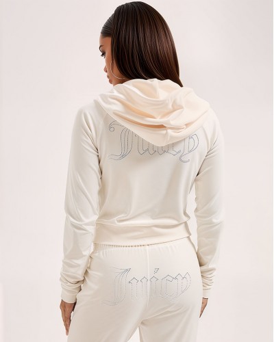 JUICY MADISON OUTLINE HOODIE - JCWAS225306-181 JUICY MADISON OUTLINE HOODIE - JCWAS225306-181