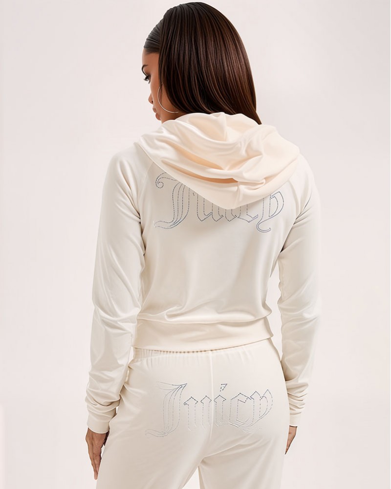 JUICY MADISON OUTLINE HOODIE - JCWAS225306-181 JUICY MADISON OUTLINE HOODIE - JCWAS225306-181
