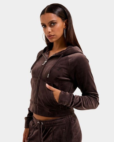 JUICY MADISON OUTLINE HOODIE - JCWAS225306-193 JUICY MADISON OUTLINE HOODIE - JCWAS225306-193