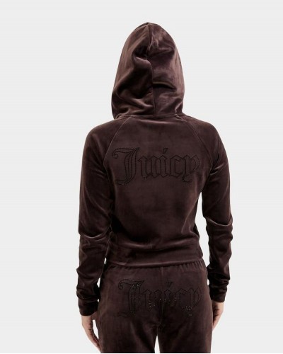 JUICY MADISON OUTLINE HOODIE - JCWAS225306-193 JUICY MADISON OUTLINE HOODIE - JCWAS225306-193